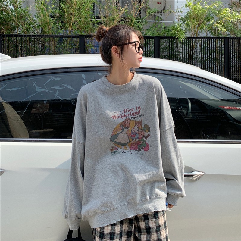 Áo Dài Tay In HOẠT HÌNH BẠCH TUYẾT VÀ 7 CHÚ LÙN  UNISEX