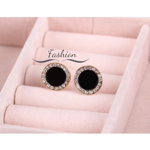 Hoa tai đính đá thời trang dành cho nữ