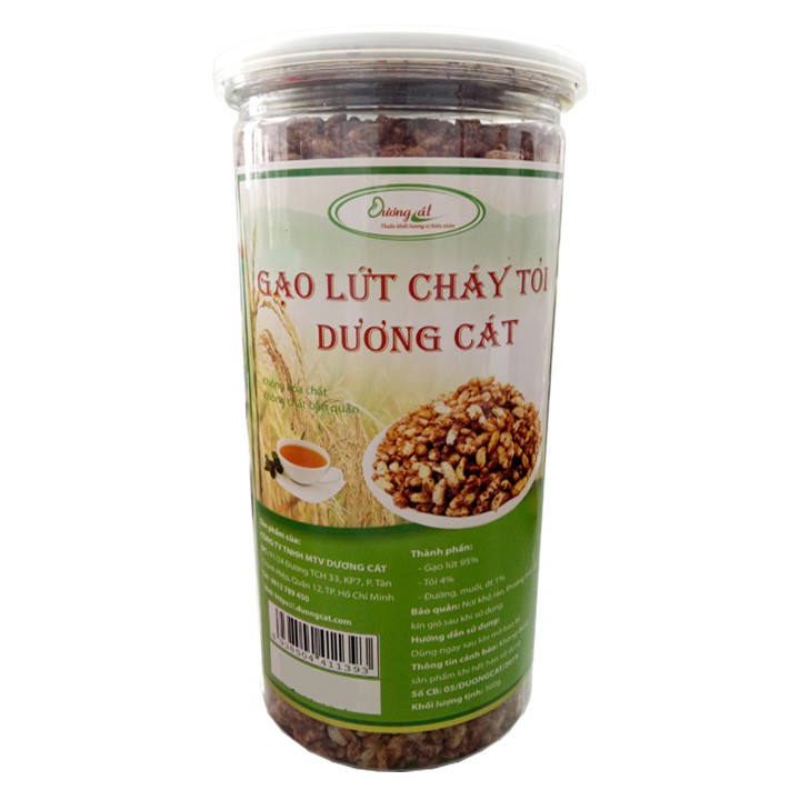 Gạo lứt cháy tỏi Dương Cát 300gr