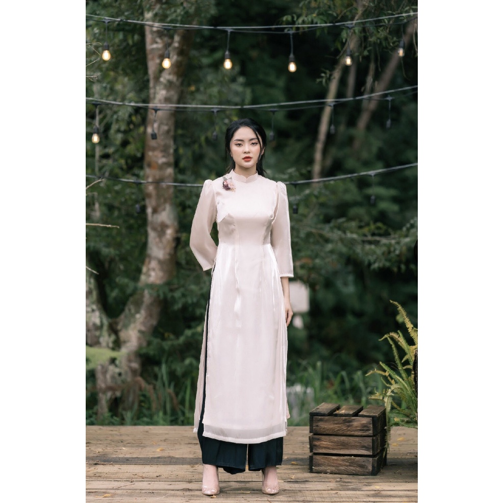 MINX - Áo Dài Organza Cát Tường