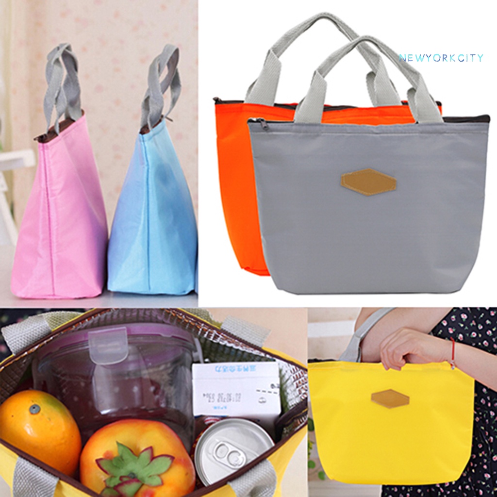 Túi Đựng Hộp Cơm Trưa NYC Cách Nhiệt Chống Thấm Nước Màu Sắc Ngọt Ngào