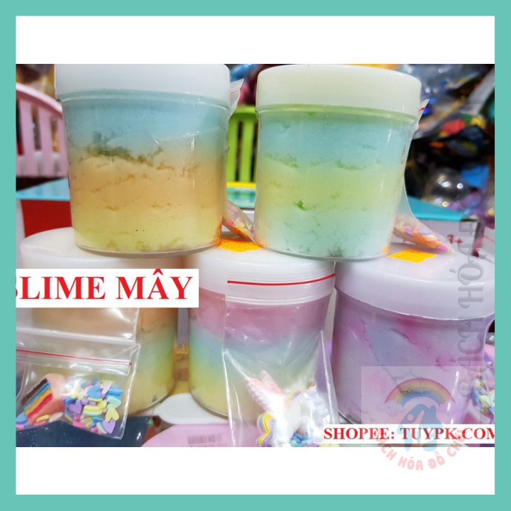 [Slime MÂY]- HCM- LIME MÂY LÀM TỪ SNOWWONDER - CLOUD SLIME BÔNG VÀ TƠI