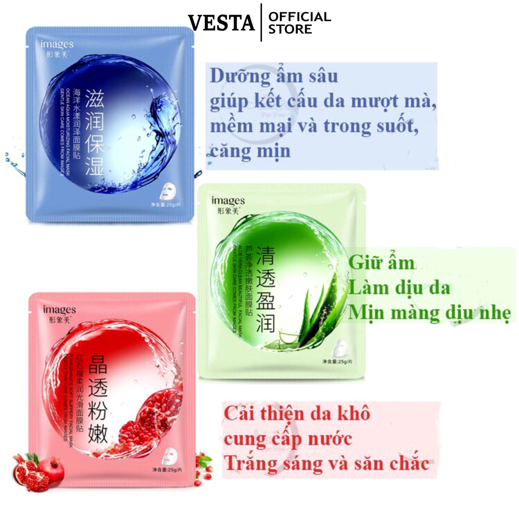 Combo Mặt Nạ Giấy 50 Miếng Skincare Dưỡng Da Cấp Ẩm | BigBuy360 - bigbuy360.vn