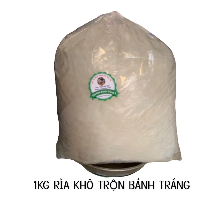 1kg bánh tráng trắng rìa khô dùng để trộn bánh tráng