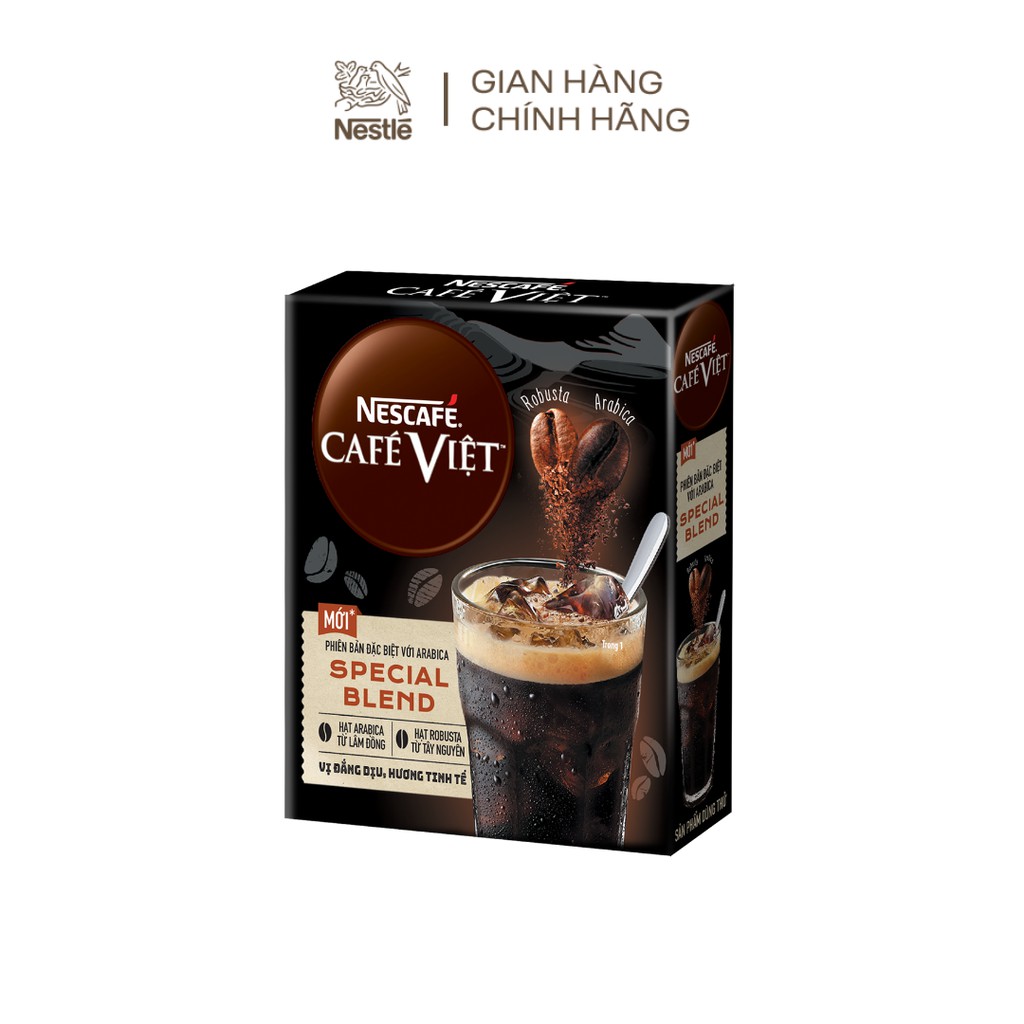 [Gro gift] Hộp mẫu thử Cà phê đen hòa tan Arabica và Robusta NESCAFÉ Café Việt (2 gói x 16 gram)