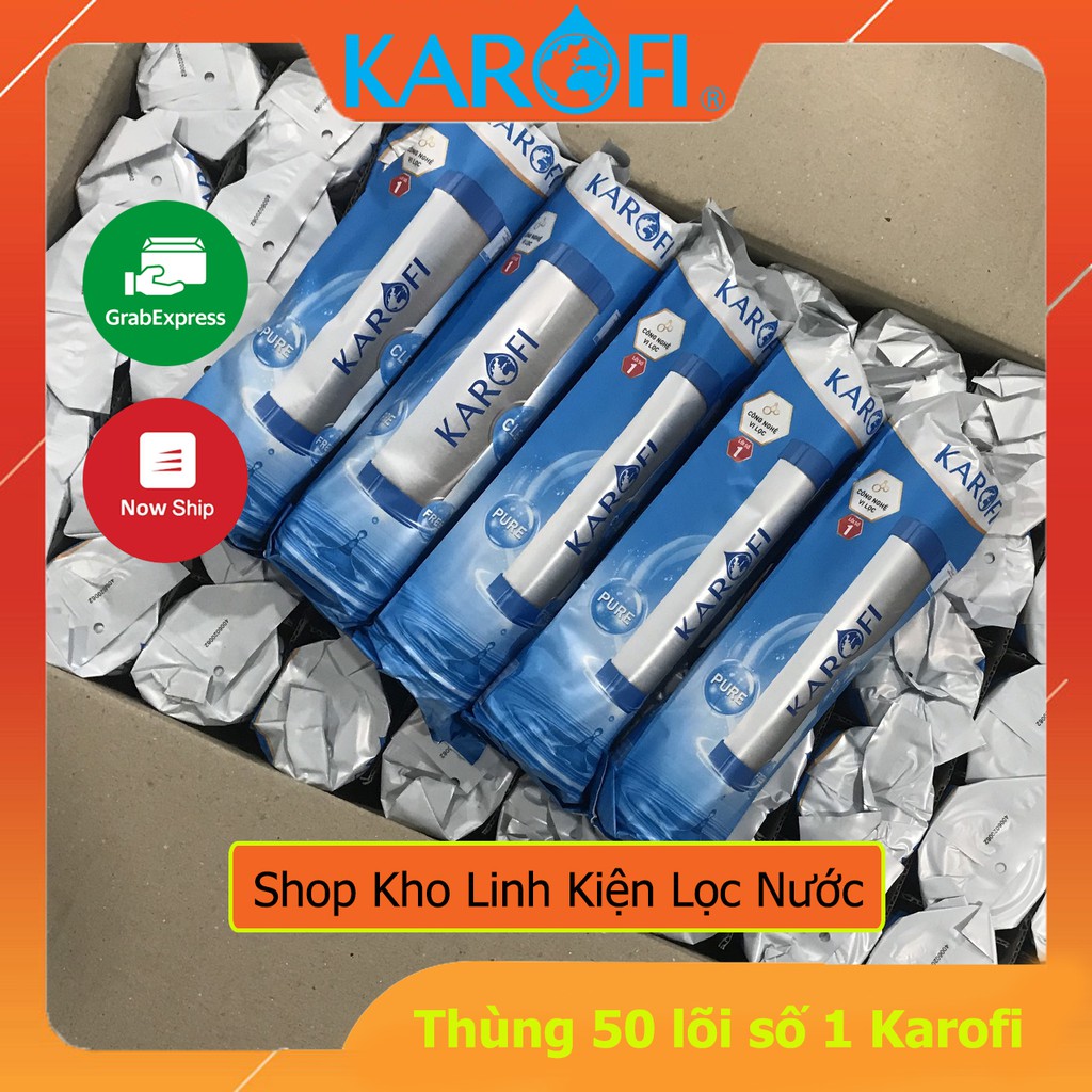 Thùng 50 Lõi Lọc Nước Số 1 Karofi Smax Duo 1 Vi Lọc Chính Hãng