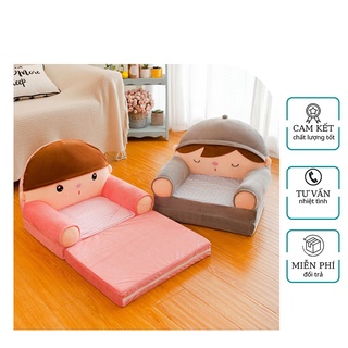 Ghế sofa trẻ em ba tầng - sofa giường hình thú cho bé siêu dễ thương