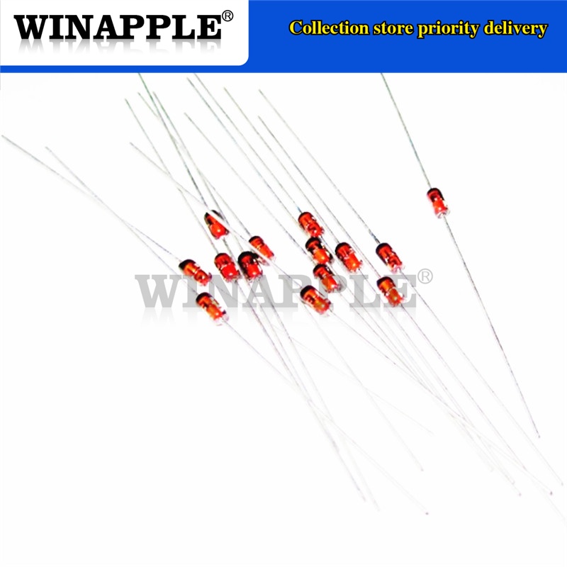 10 CÁI 1N34A 1N34 Diode Germanium 50mA 65V DO-35 (DO-204AH) IN34A IN34 Trục cho TV FM AM Phát hiện v
