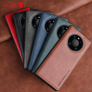 X-Level Huawei Mate 40 Pro/Mate 30 Pro 5G Case Edge Soft Silicone Cases Full Protection Luxury PU Leather Back Cover Casing Shockproof