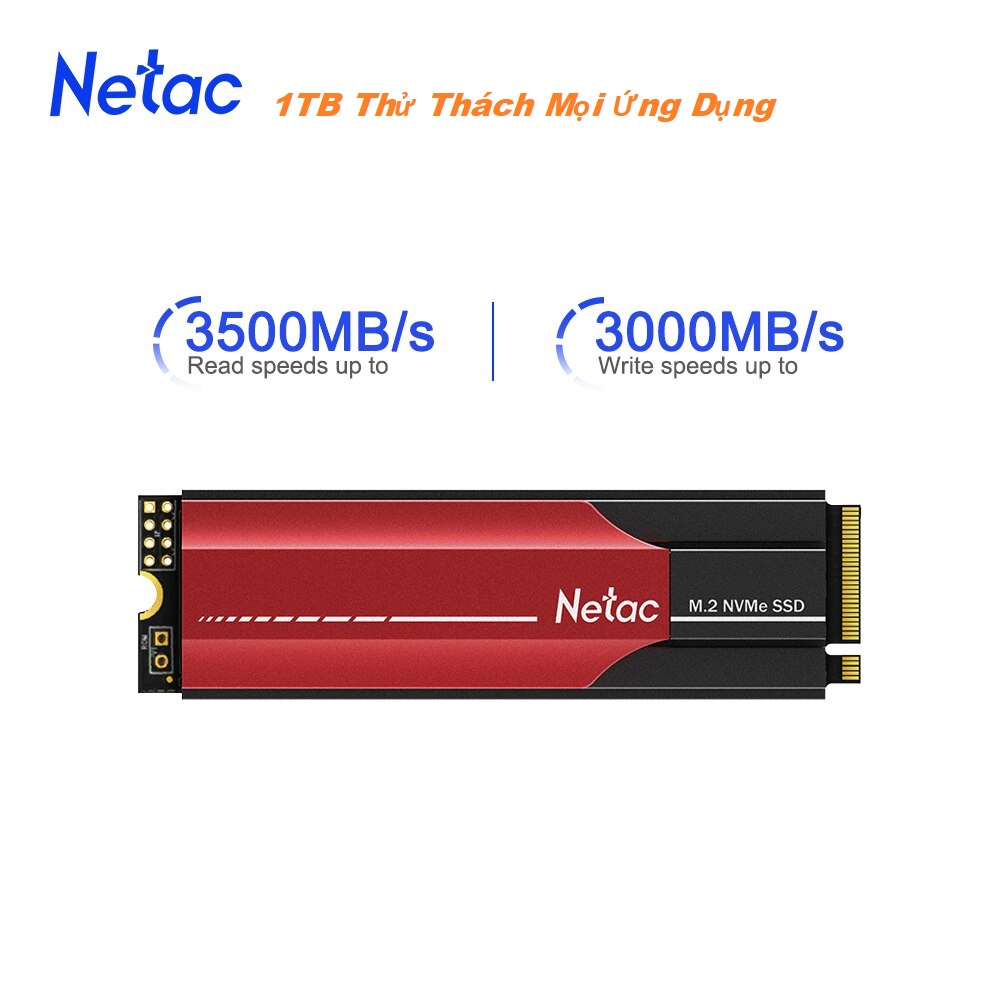 Ổ Cứng SSD Netac 1TB M.2 NVMe PCIe N950E Pro Chính Hãng - Mới Bảo hành 36 tháng