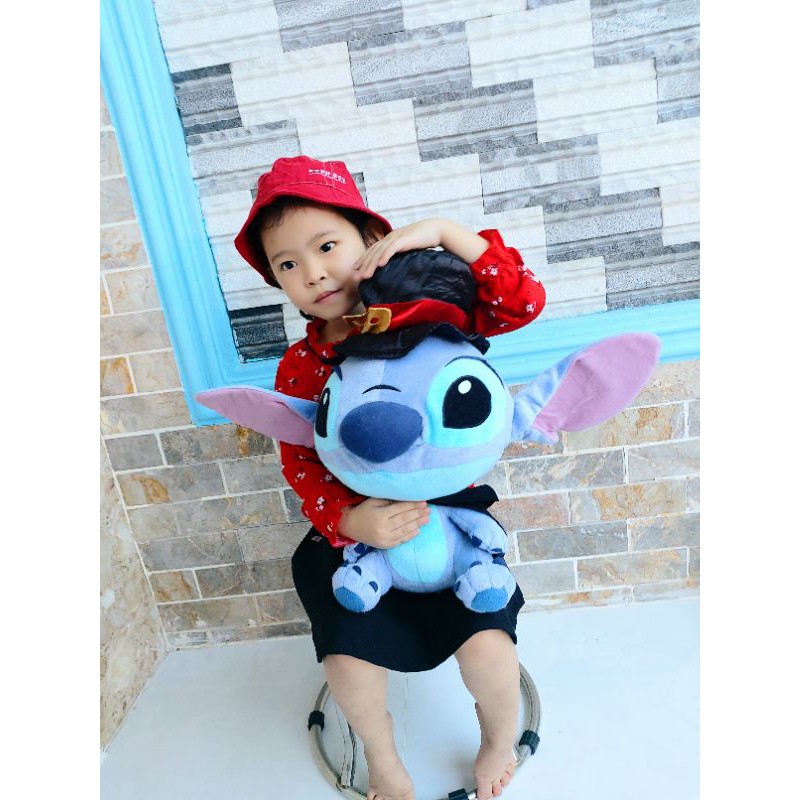 Gấu bông stick hồng và xanh