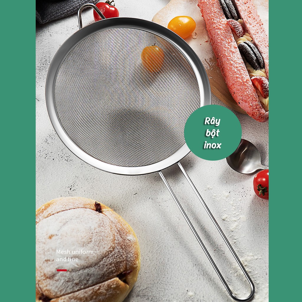 Rây lọc cháo, lọc bột inox có tay cầm | BigBuy360 - bigbuy360.vn