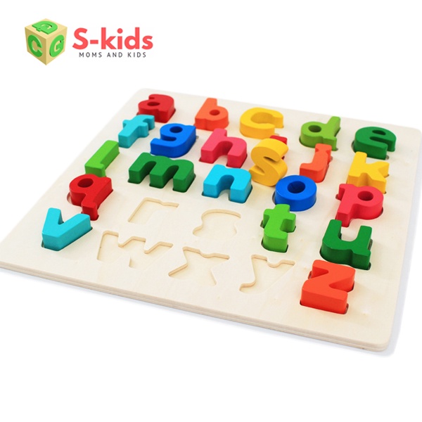 [Mã LIFETOYS1 giảm 30K đơn 99K] Đồ chơi gỗ S-kids, Bảng chữ cái gỗ nổi Tiếng Anh, Đồ Chơi Trẻ em thông minh