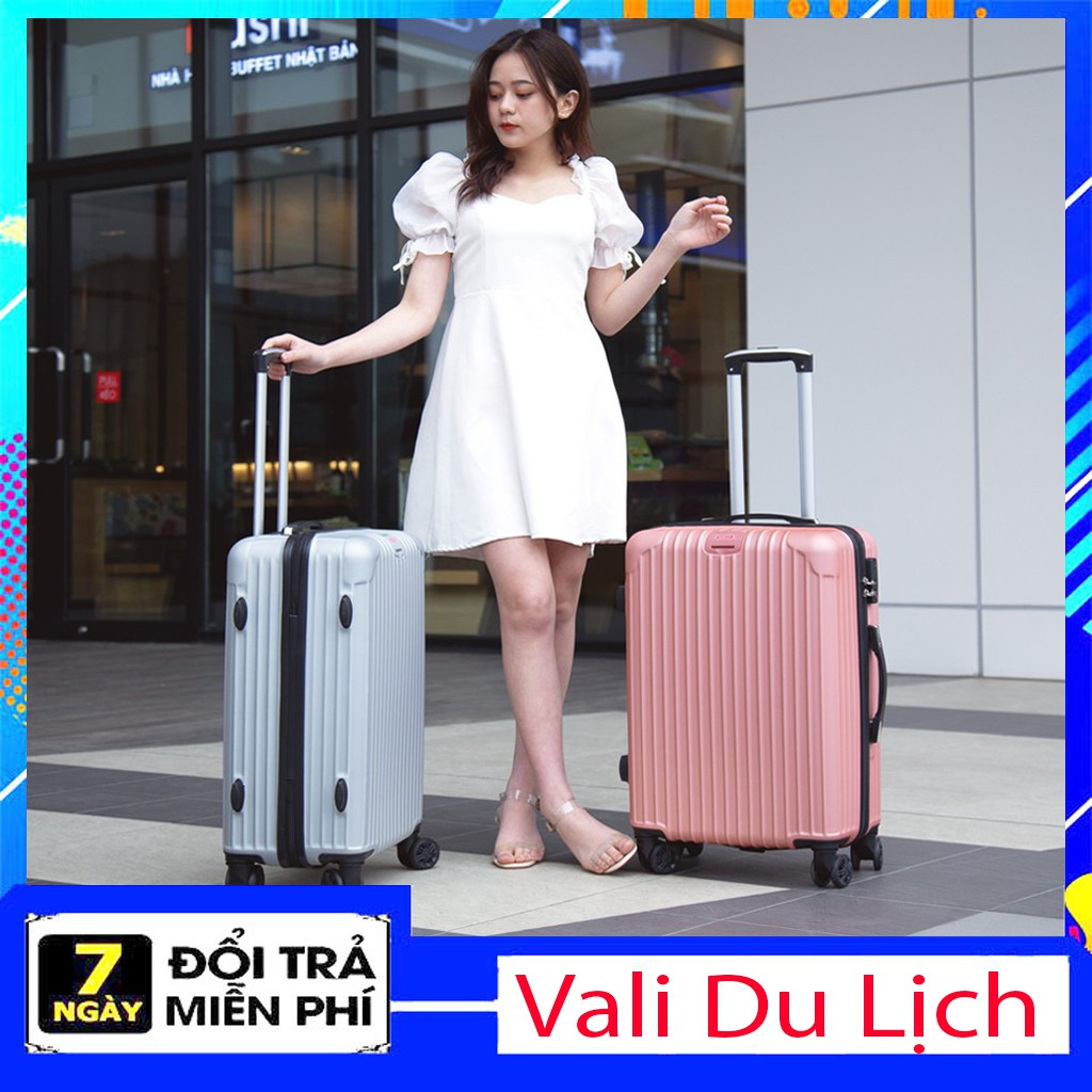 Vali Du Lịch BAMOZO Cao Cấp Giá Rẻ Valy Kéo Nhựa Size 20 inch size 24 inch Bảo Hành 5 Năm