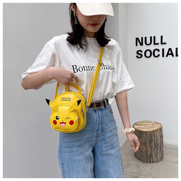 Ba Lô In Hình Thám Tử Pikachu Hoạt Hình Độ Nét Cao Cho Bé