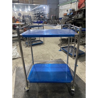 Xe đẩy inox 40*60 2 tầng