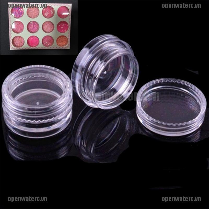 Set 10 Hộp Rỗng Trong Suốt Đựng Mỹ Phẩm Tiện Dụng