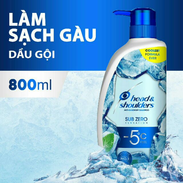 Dầu gội Head &amp; Shoulders Sub-zero 800ml