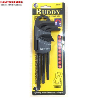 Bộ lục giác bi đen có nam châm 9 cây A0098 BUDDY
