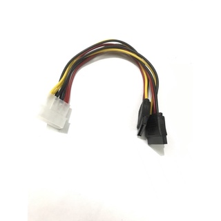 Cáp chuyển đổi nguồn IDE Molex 4Pin sang 2 SATA - IDE to SATA