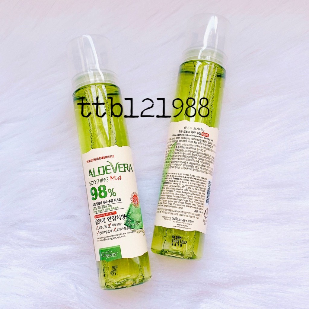 XỊT KHOÁNG LA FERME ALOE VERA MOISTURE SOOTHING 120ML