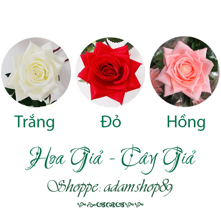 Hoa giả - Dây Hoa Hồng Cao Cấp chiều dài 3m