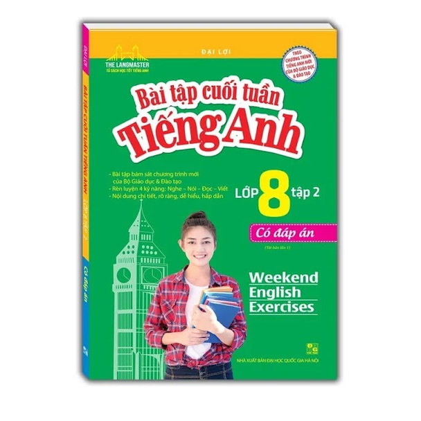 Sách - Bài Tập Cuối Tuần Tiếng Anh Lớp 8 (Tập 2 ) Có đáp án
