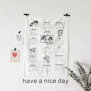 [SALE] Vải Treo Canvas Lịch 2019 -2020