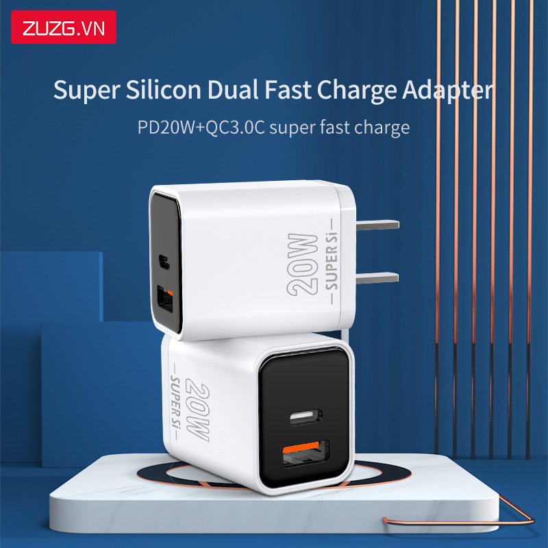 Củ sạc nhanh 20w ip chính hãng ZUZG PD02
