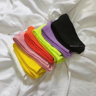 [Mã SKAMLTSM9 giảm 10% đơn 99K] Tất gân trơn T0027 Suchin