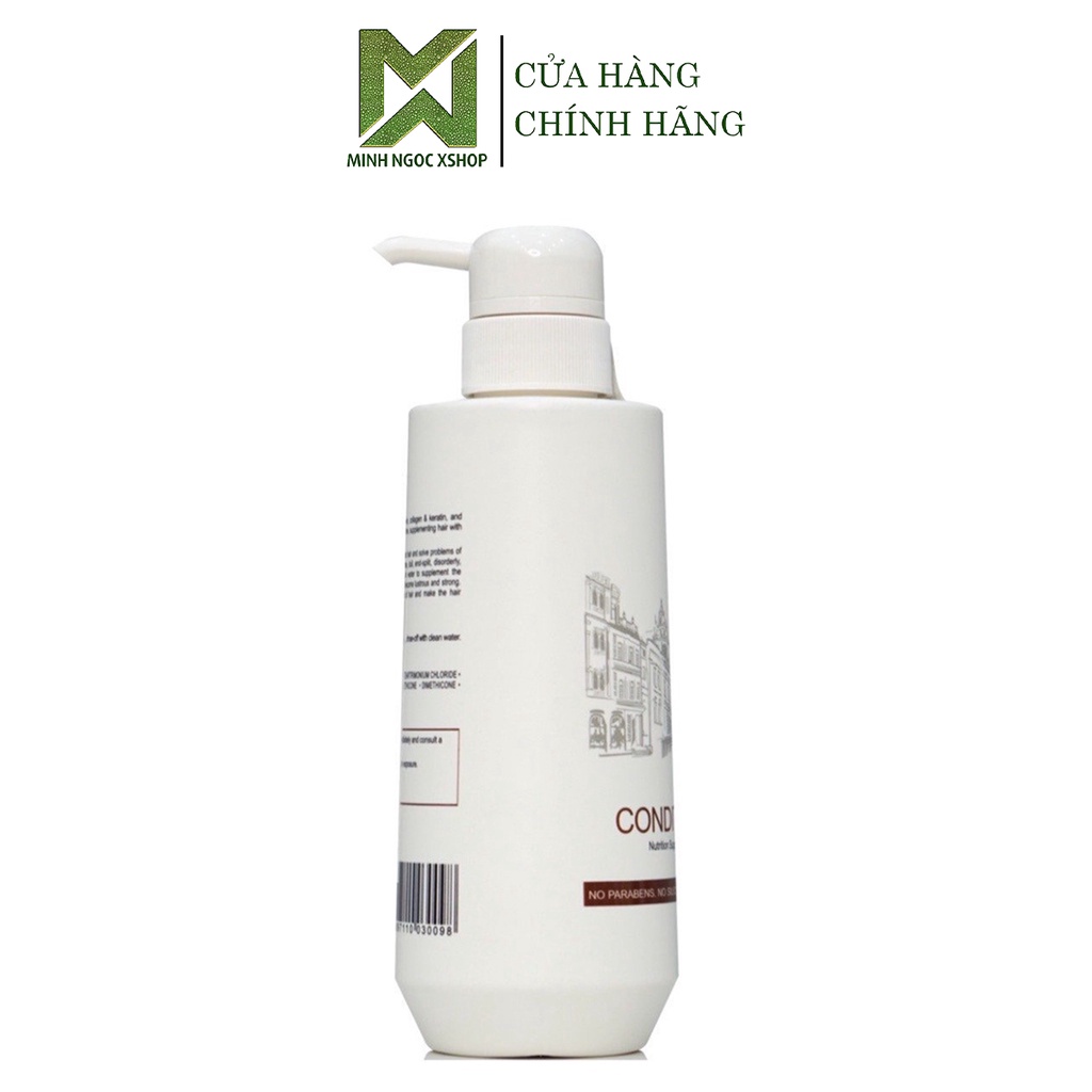 Dầu xả PALLAMINA, kem xả tóc phục hồi siêu mượt PALLMIANA 400ml
