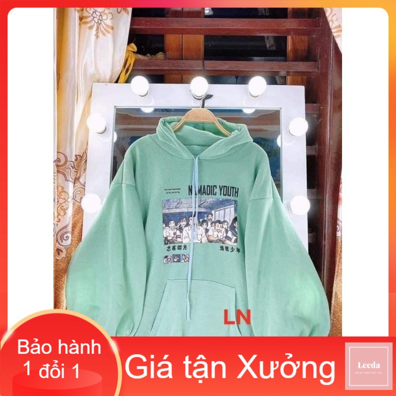 Áo hoodie lớp học NOMA LN11 , áo thun nam nữ, áo thun dài tay, sét bộ mặc ở nhà - LEEDA MODY