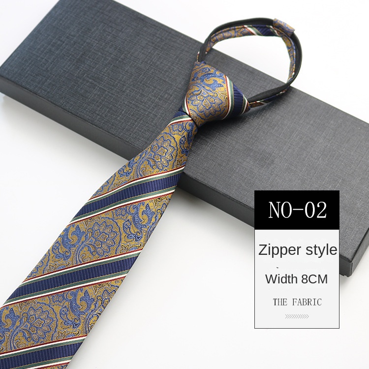 Cà Vạt Họa Tiết Kẻ Sọc 8cm Phong Cách Retro Lịch Lãm Cho Nam 24H