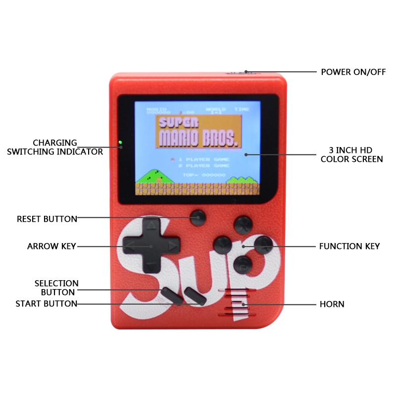 Máy chơi game cầm tay G1 Plus 400 in 1 Retro FC