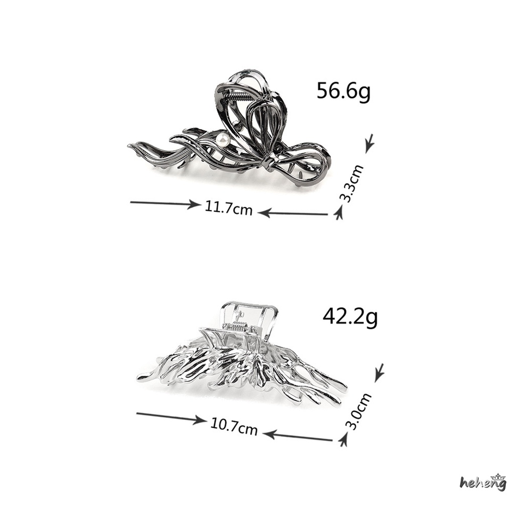 Kẹp Tóc Nơ Bằng Kim Loại Phong Cách Vintage Phù Hợp Cho Người Yêu