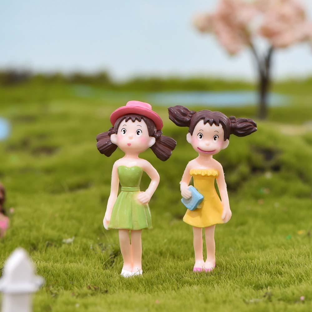 Set 4 Mô Hình Thiên Thần Hayao Miyazaki Moss Bằng PVC Trang Trí Tiểu Cảnh