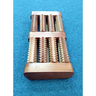 Bàn lăn chân bằng gỗ 4 hàng