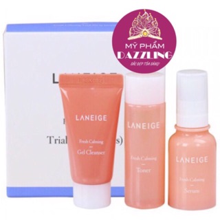 Bộ dưỡng kiềm dầu, sáng da laneige fresh calming