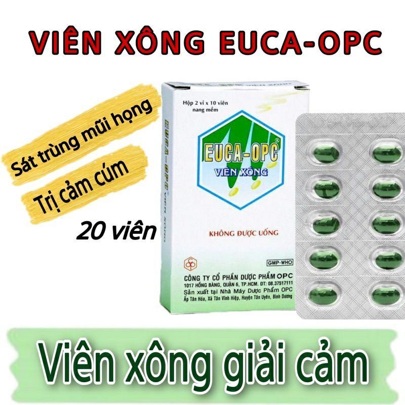Viên xông euca của Opc hộp 20 viên