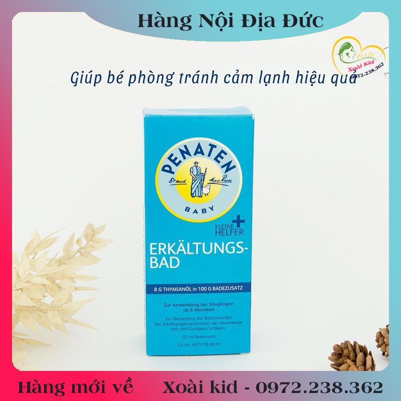 [auth] Tinh dầu tắm chống cảm Penaten 125ml - Đức [Hàng nội địa Đức, Đủ Bill] [Hot]