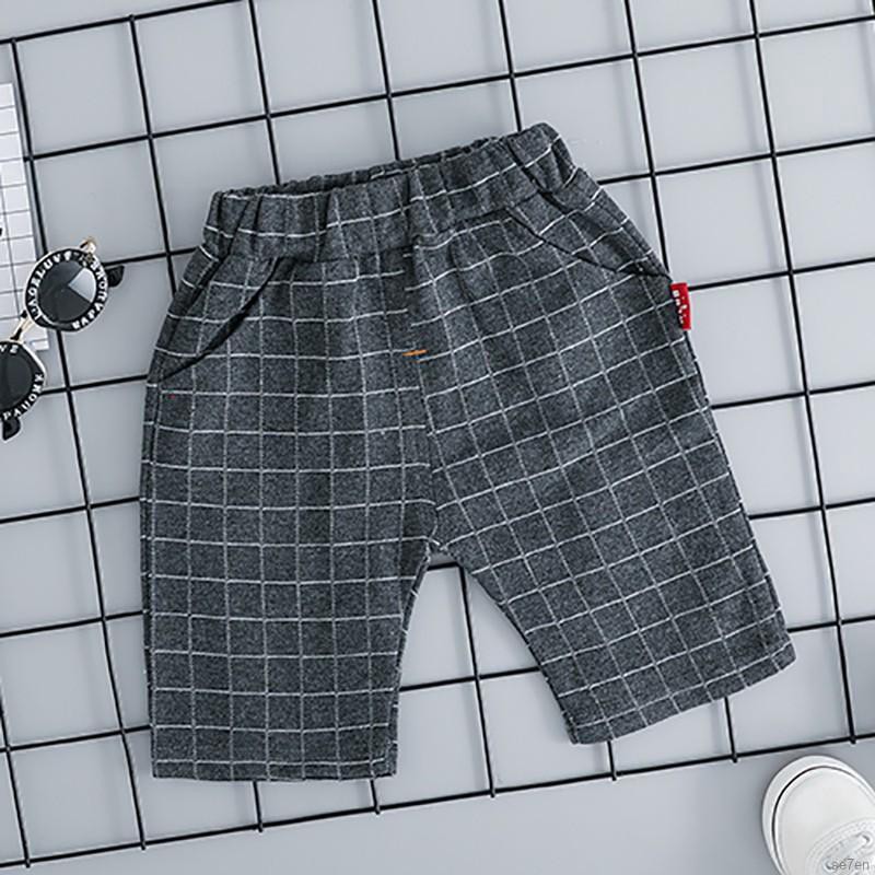 Set áo sơ mi ngắn tay + cà vạt + quần short đáng yêu thời trang cho bé trai