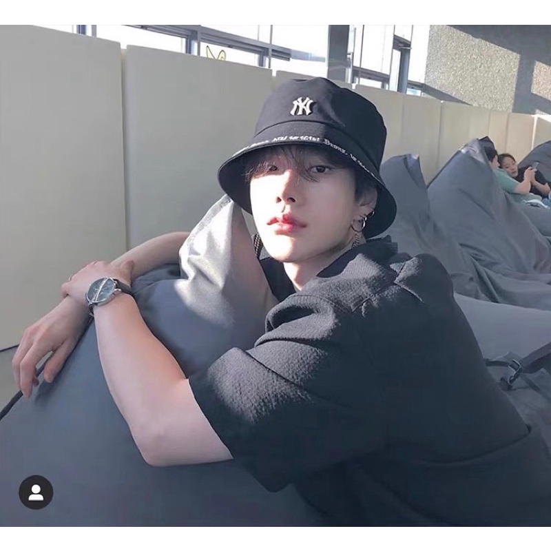 Mũ nón Bucket Gothic MLB NY unisex nam nữ, mũ nón đi du lịch, đi chơi