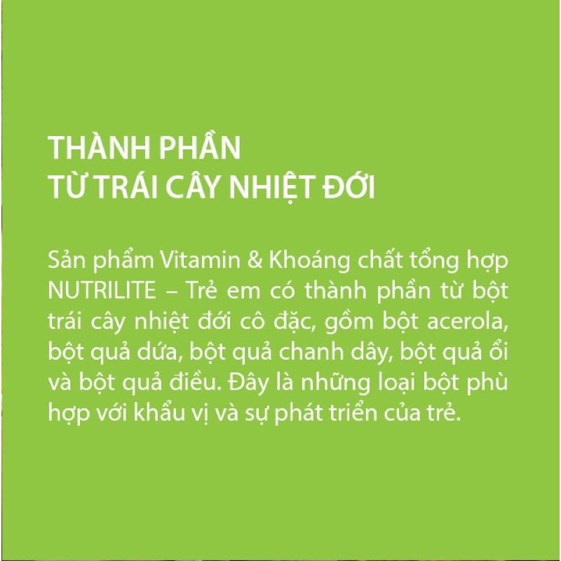 Vitamin Và Khoáng Chất Tổng Hợp Nutrilite- Trẻ Em Amway 60 viên | BigBuy360 - bigbuy360.vn