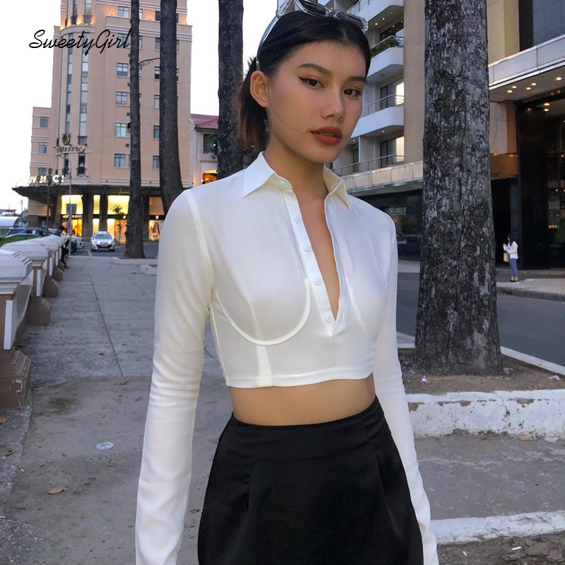 Áo Croptop Nữ Tay Dài Thời Trang Quyến Rũ | BigBuy360 - bigbuy360.vn
