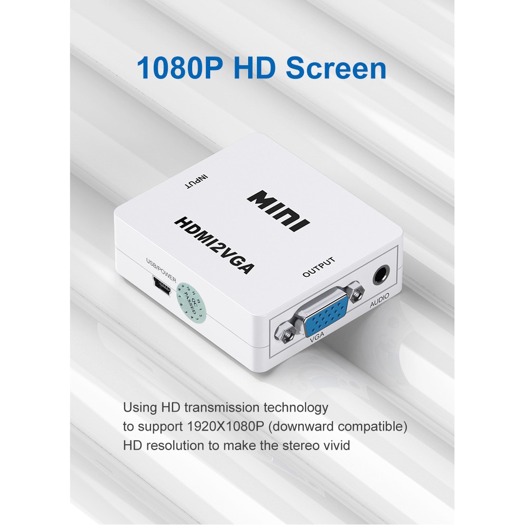 [Mã ELHACE giảm 4% đơn 300K] Bộ Chuyển Đổi HDMI Sang VGA Xịn Loại 1- Chip HW2019