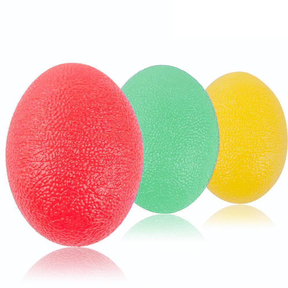 3pcsEgg Hand Grip Ball Exercise Therapy Ball Stroke Squeeze Ball Stress Relief Toy