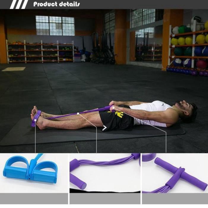 [Sản Phẩm Loại 1] Dây kéo tập cơ bụng lưng tummy 4 ống đàn hồi hỗ trợ gym gập tại nhà dáng chuẩn vòng eo thon
