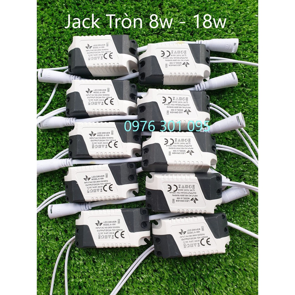 [Jack Tròn] 8w đến 18w [10] Tăng Phô Đèn Led Âm Trần &amp; Ốp Nổi