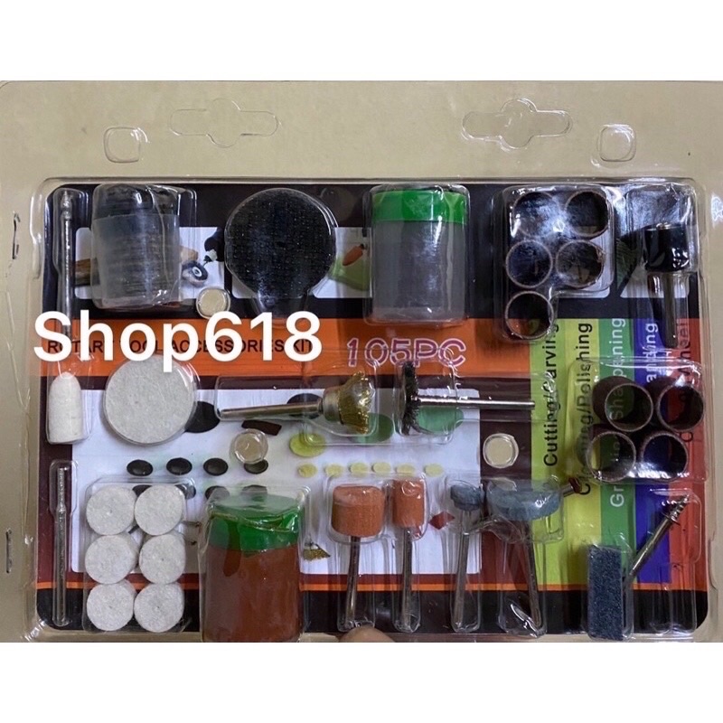 Combo Bộ Máy khoan mài khắc đa năng mini ACZ 180w chính hãng + bộ 105 pcs