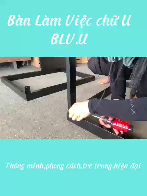 Bàn Làm Việc Chữ U, Bàn Học Tập, Gaming Chân Sắt Sơn Tĩnh Điện, Mặt Gỗ Công Nghiệp Cao Cấp | BigBuy360 - bigbuy360.vn